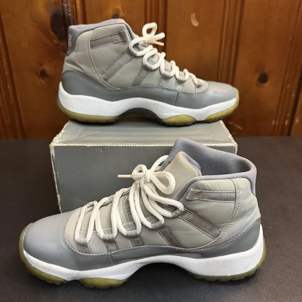 Jordan 11 Cool Grey Size 9.5 Men 2010 Retro Release (378037-001) OG Box Lid
